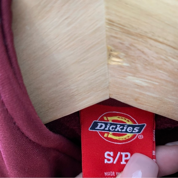 DICKIES | Burgundy/red zip up sweater - Picture 3 of 5